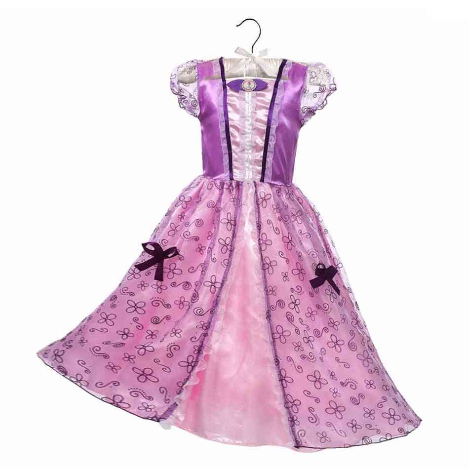 Princeznovské dívčí šaty-ozdobný kostým krásy