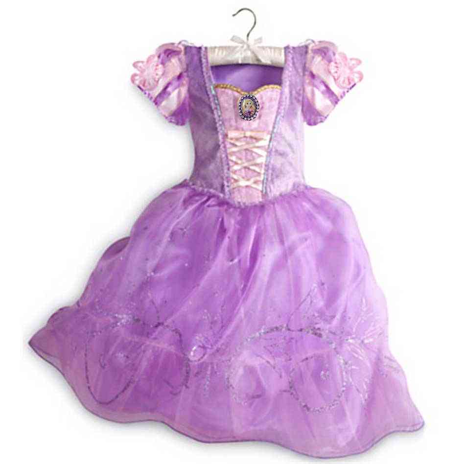 Princeznovské dívčí šaty-ozdobný kostým krásy