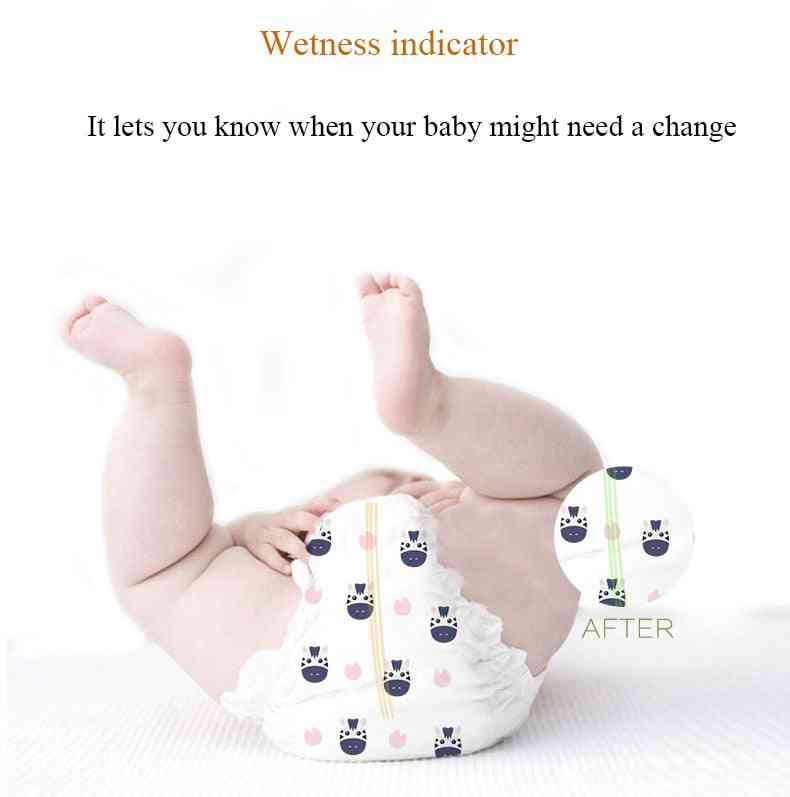 Jednorázová plenka pro novorozence s prodyšnou plenkou s indikátorem vlhkosti