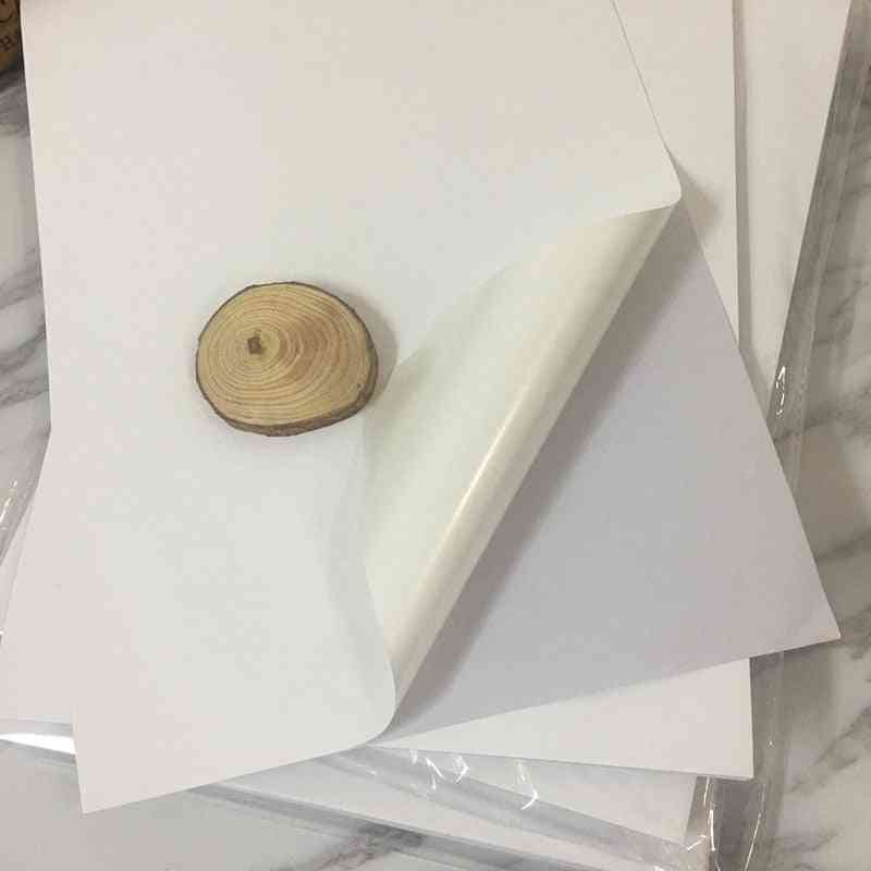 Glanzend mat vinyl pvc a4 blanco sticker van hoge kwaliteit waterdicht voor inkjetprinter
