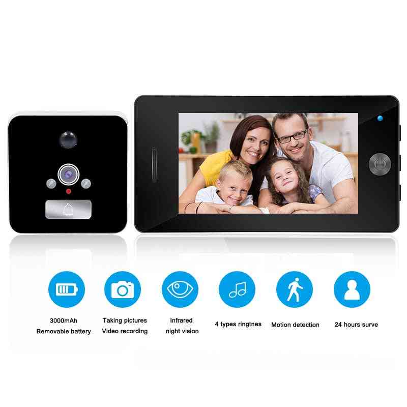 Digitale Türbetrachterkamera und Video-Türklingel für Smart Home