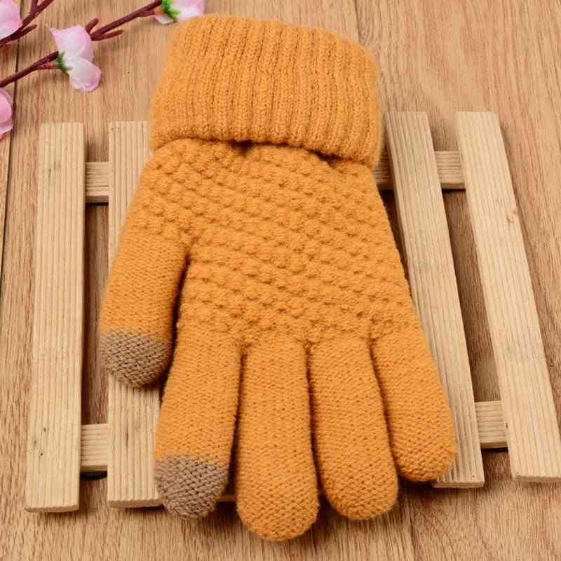 Pletene rukavice osjetljive na dodir osjetljive na dodir, zimske sportove na otvorenom