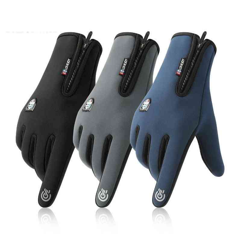 Unisex Windproof, Splash-proof, Touch Screen Fabric Sports Gloves
