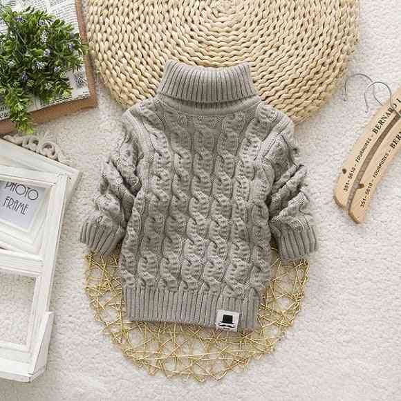 Turtleneck Winter Warm Sweaters For Baby Boy/girl