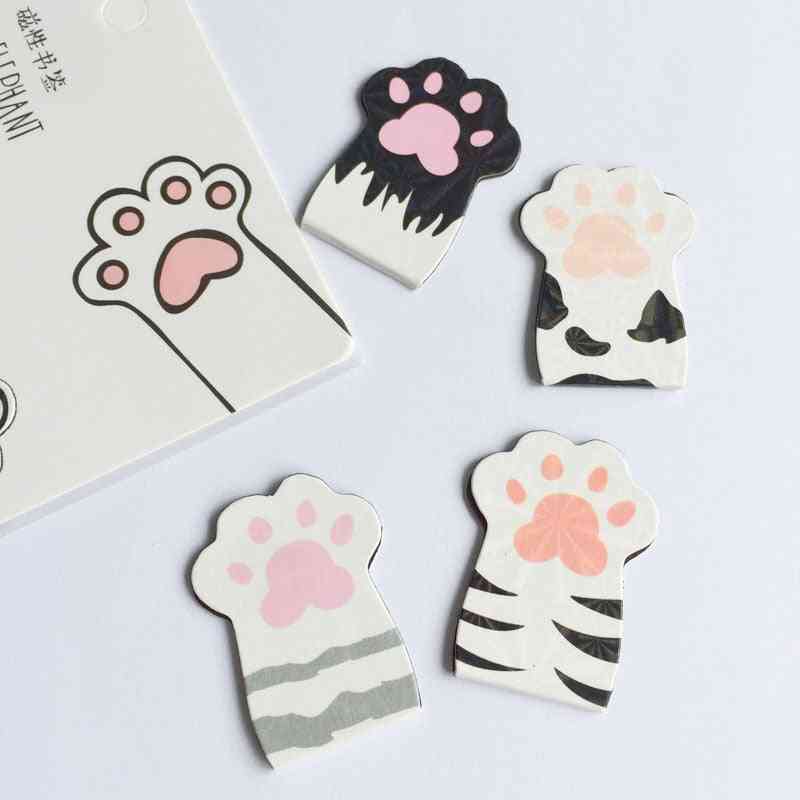 Cat Paw Magnetic Bookmarks