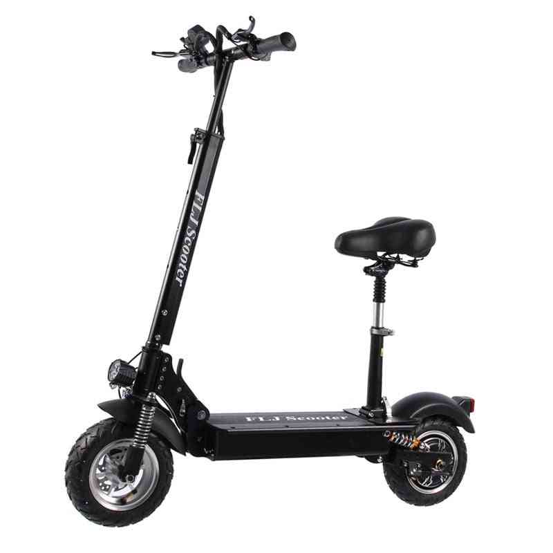 Les plus récents adultes de scooter électrique avec grande roue pliable de coup de pied de siège