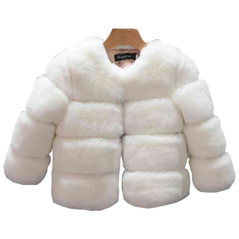 Baby faux pels - vinter langermet jakke jakke yttertøy klær
