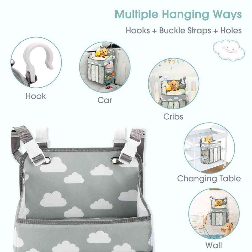 Newborn Bed Storage Organizer Crib Hanging Essentials