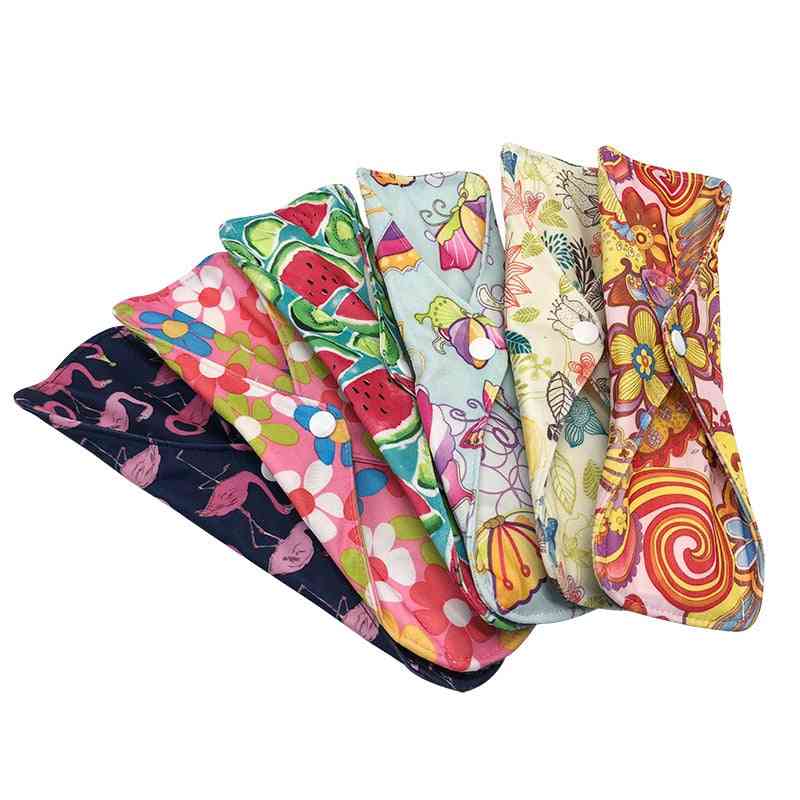 Serviettes hygiéniques serviettes hygiéniques réutilisables au charbon de bambou tampons menstruels protège-slips serviettes hygiéniques (10 serviettes hygiéniques)