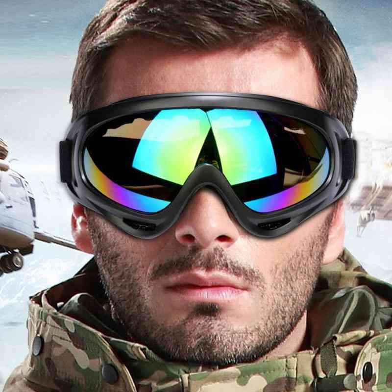 Protection Outdoor Cycling Pc Lens, Large Frame Glasses Mountain Bike Goggles
