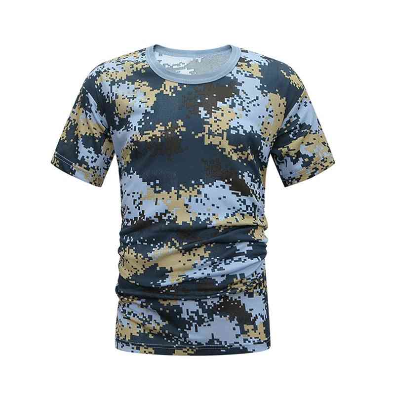 Camisa de camuflagem tática para caça camisa de camuflagem respirável de secagem rápida solta camisetas casuais roupas collants homens mulheres caça exército