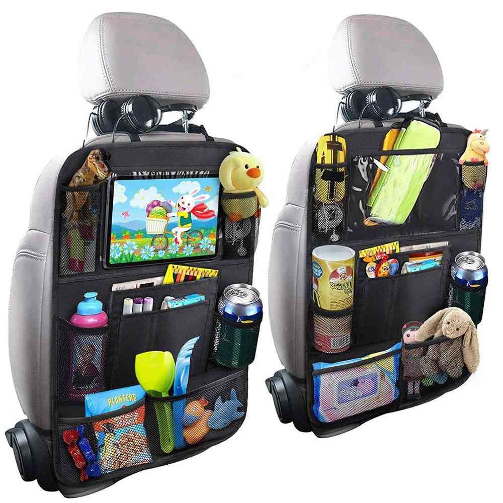 Children Seat Storage-kickproof Back Cover, Touch Screen Storage Bag