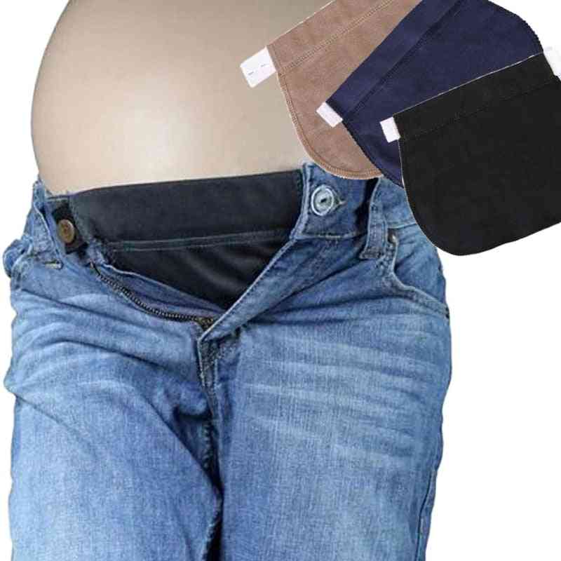 Tehotenské tehotenské nohavice opasok elsatic predĺženie gombíka pohodlné oblečenie