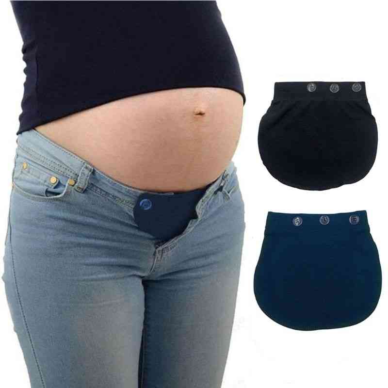 Pantaloni gravide gravidă centură elsatic buton extensibil talie / haine confortabile
