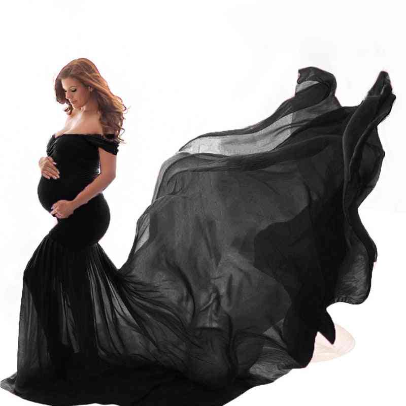 Long Maternity Photography Props Pregnancy Dress For Photo Shooting