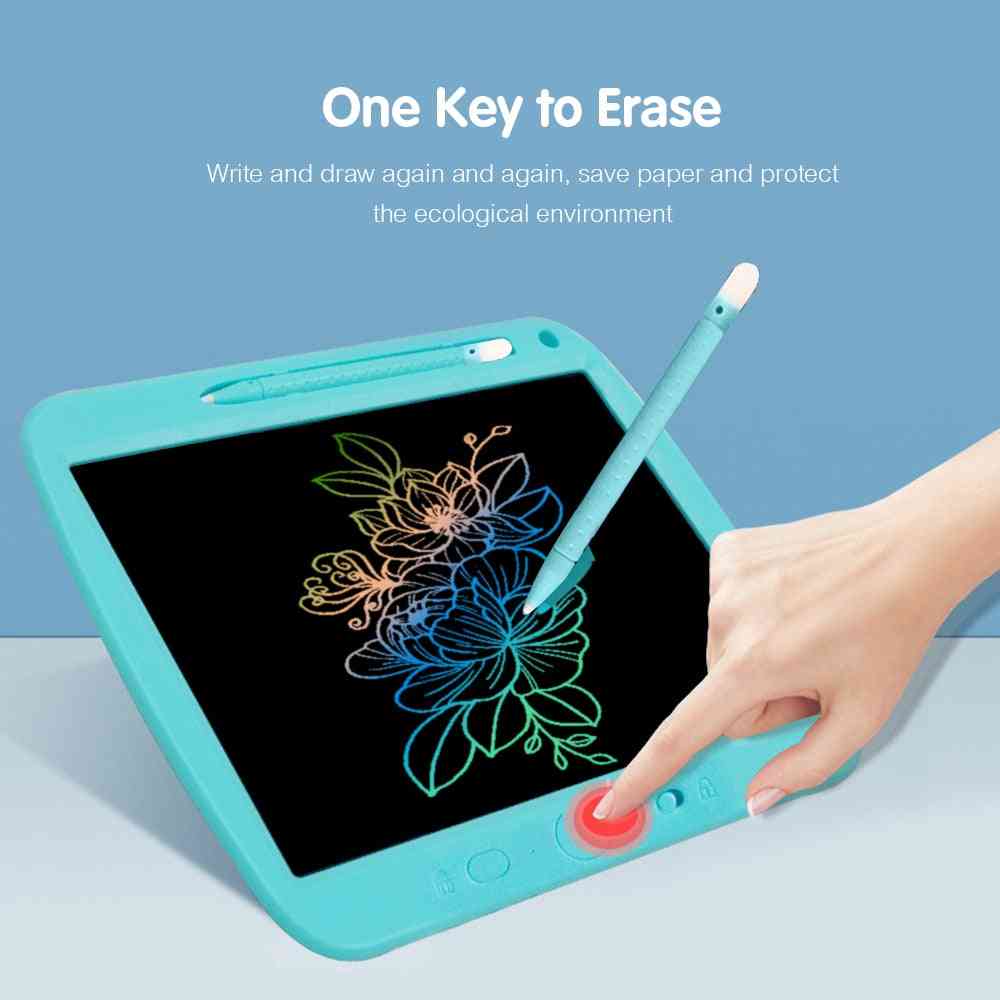 Tabletă de scris LCD, parțial ștearsă, sensibilă la presiune, tablă de desen și scris pentru școală / birou