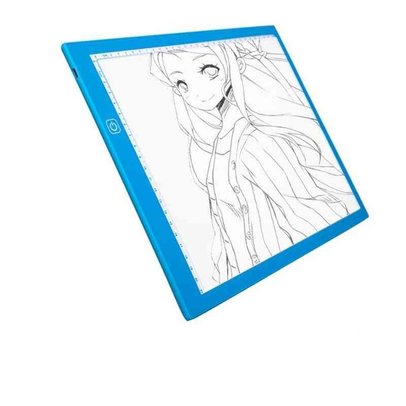 Tableta del cojín de dibujo de a4 led, tabletas de pintura de la electrónica con netic