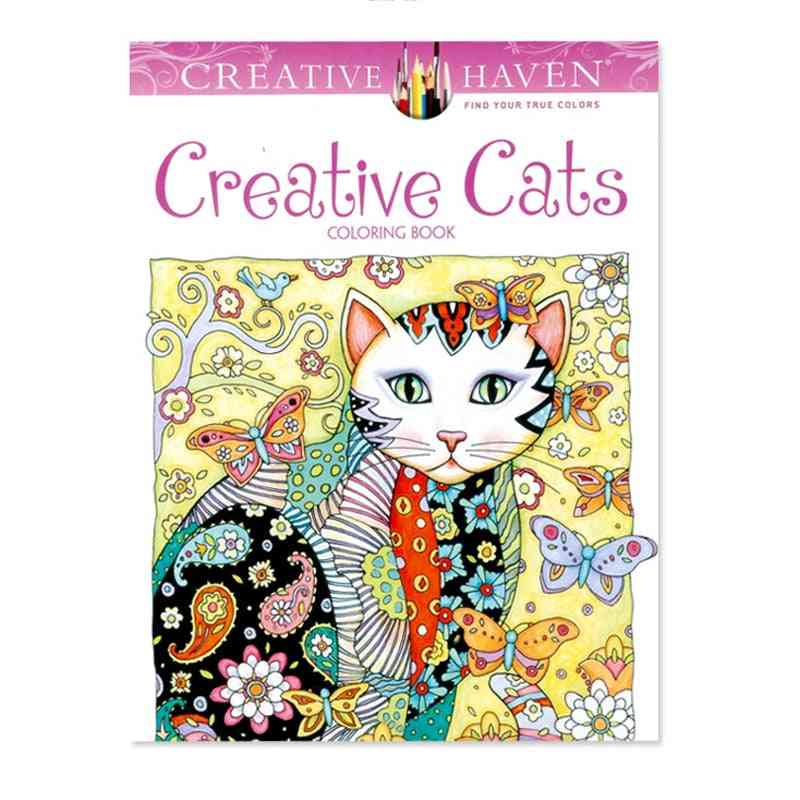 Kreatywne koty kolorowanki