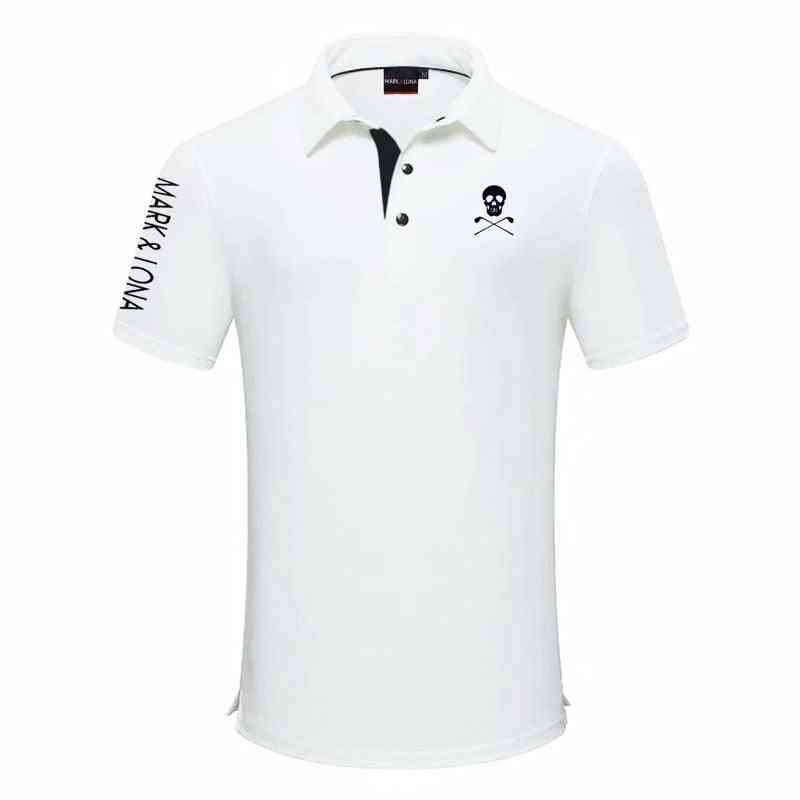 Camiseta de golf de manga corta, ropa de verano para hombres