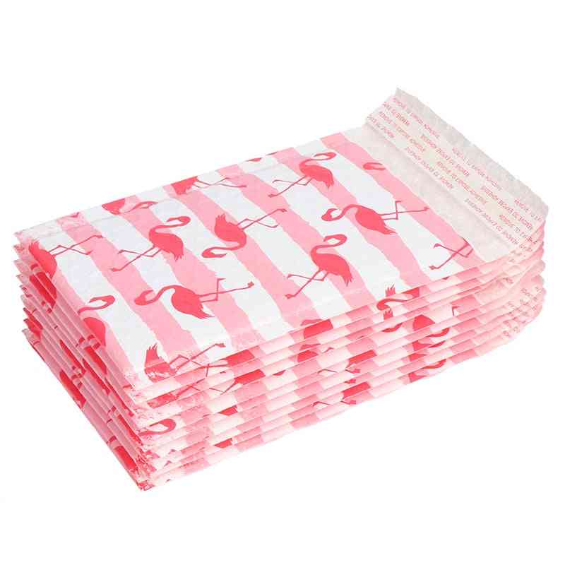 Flamingo Printed, Multi-layer Extra-strong Cushioning Poly Bubble Envelope