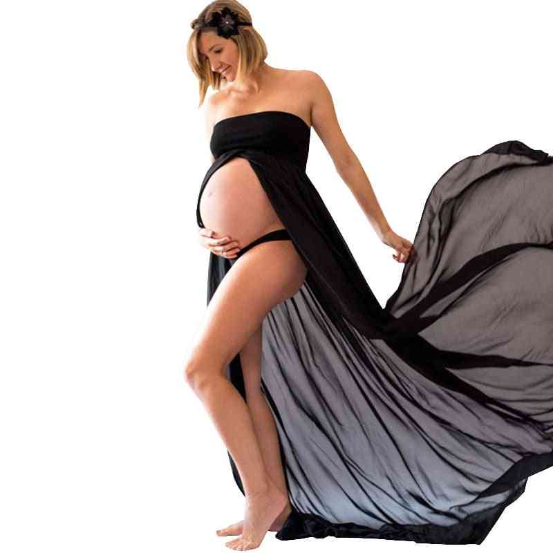 Tehotenské šaty fotografie rekvizity maxi šaty pre tehotné ženy