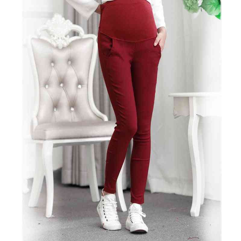 Trousers Belly Slim Wast Thin Pencil Feet Pants
