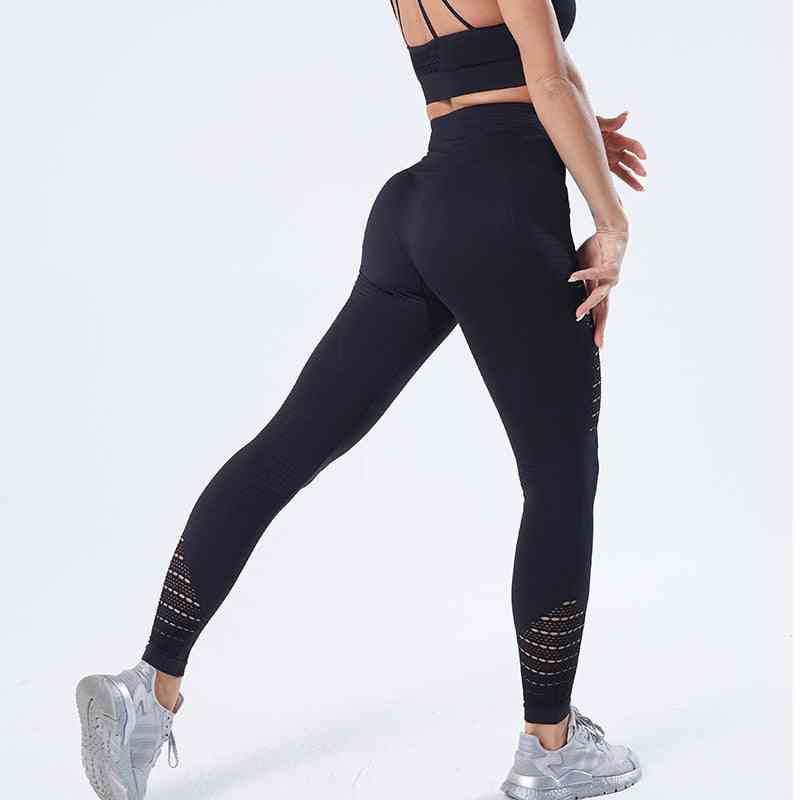 Dámské kalhoty na jógu, sportovní běh sportovní oblečení elastické fitness legíny