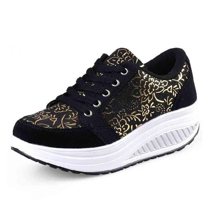 Breathable Sports Platform Shoes For Women