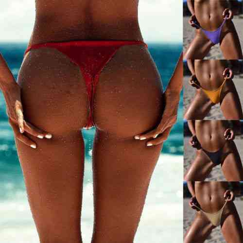 Women Smoothies Thong Bikini Bottoms Swimwear Swimsuit