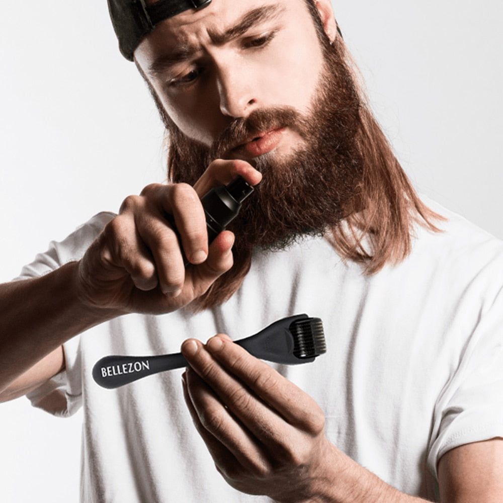 Men Beard Growth Kit Set With Comb
