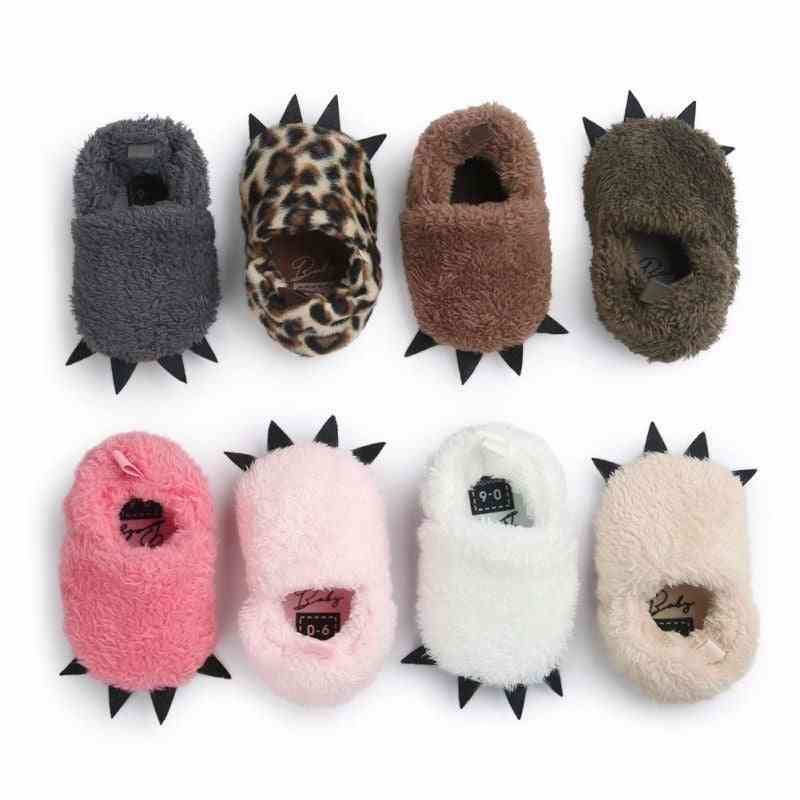 Winter Warm Claw Pattern Indoor Shoes For Newborn Baby