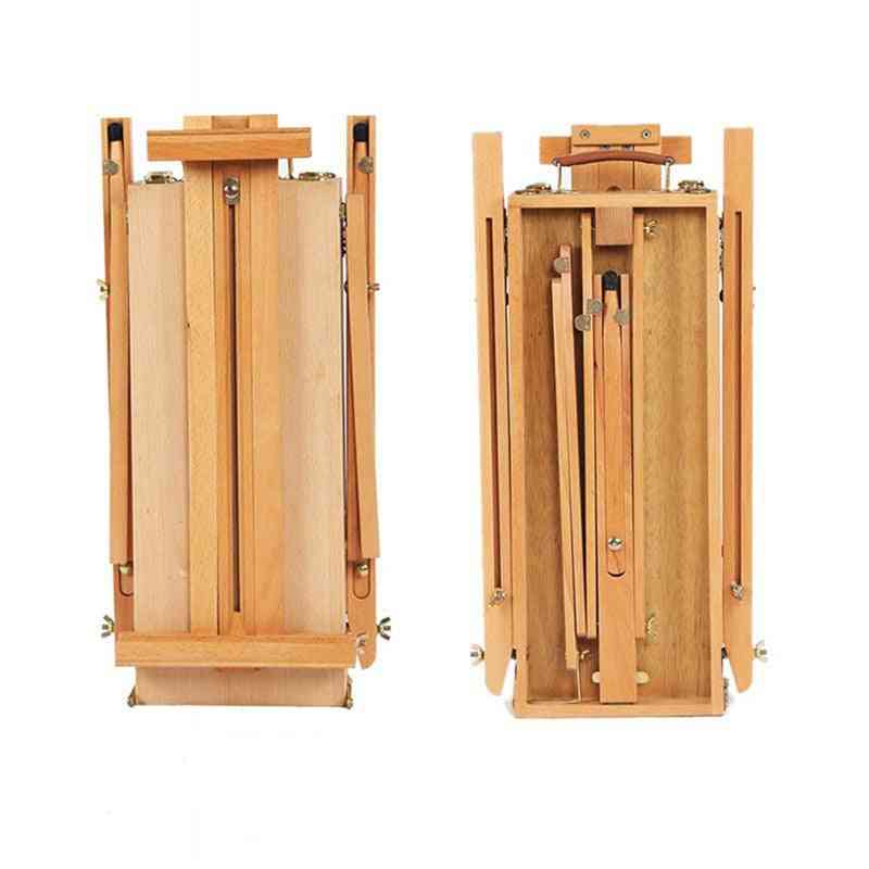 Cavalletto pieghevole portatile in legno