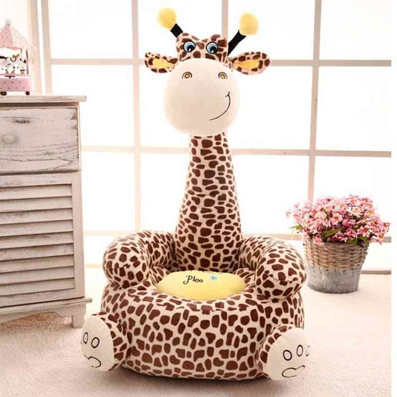 Children Sofa Comfortable Cartoon Cotton Animal Giraffe Portable Chair