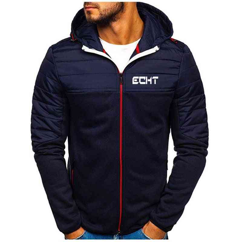 Men's Jacket Winter Warm Windproof Pocket Hoodie, Fashion Slim High-quality Hooded Streetwear