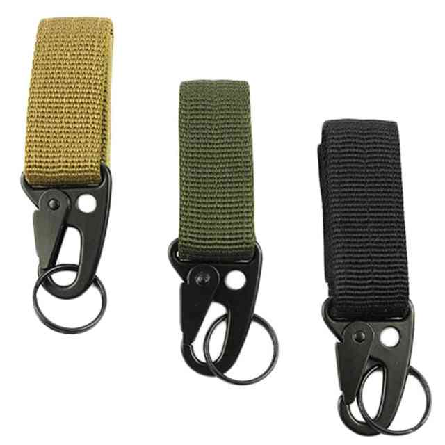 Attach Belt Clip Webbing Backpack Strap, Outdoor Water Bottle Hanger Tactical Holder Hook