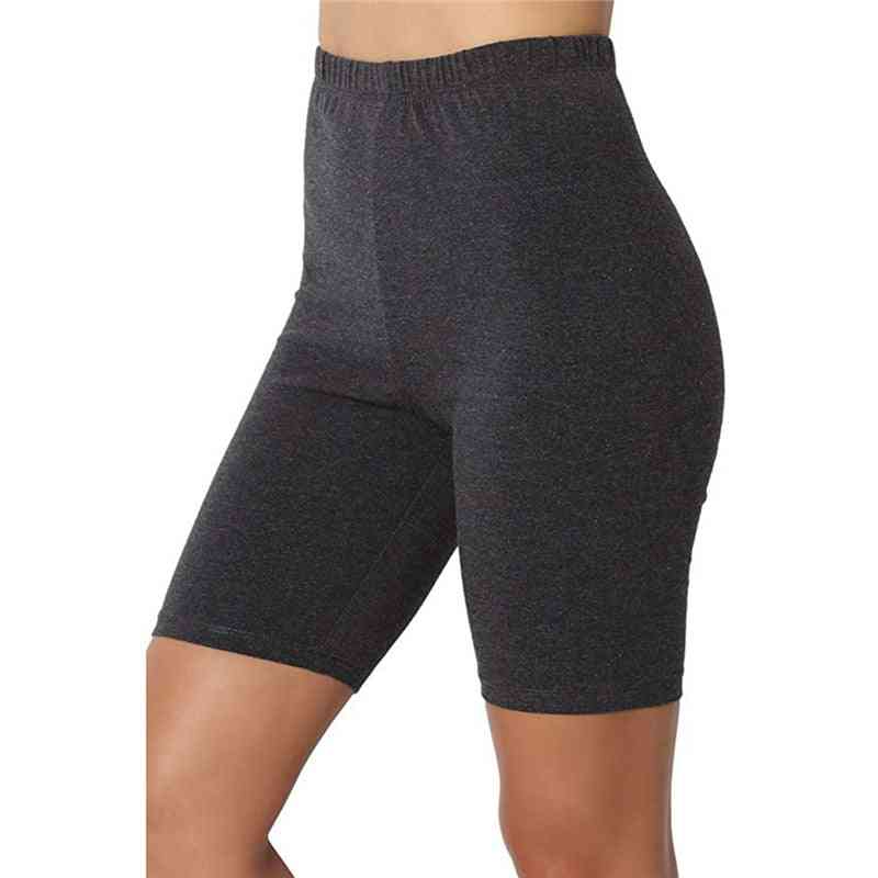 Women Breathable Elastic Force High Waist Secure Pin Sports Leisure Shorts
