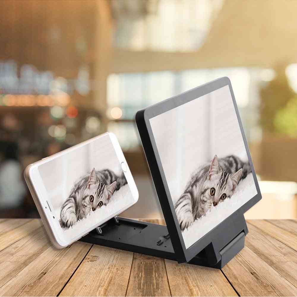 3d Mobile Phone Screen Magnifier Video Amplifier Smartphone Stand