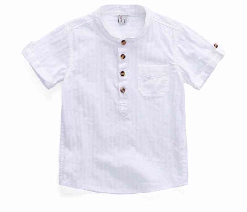 Summer Style, Cotton Fabric, Short Sleeve Shirt