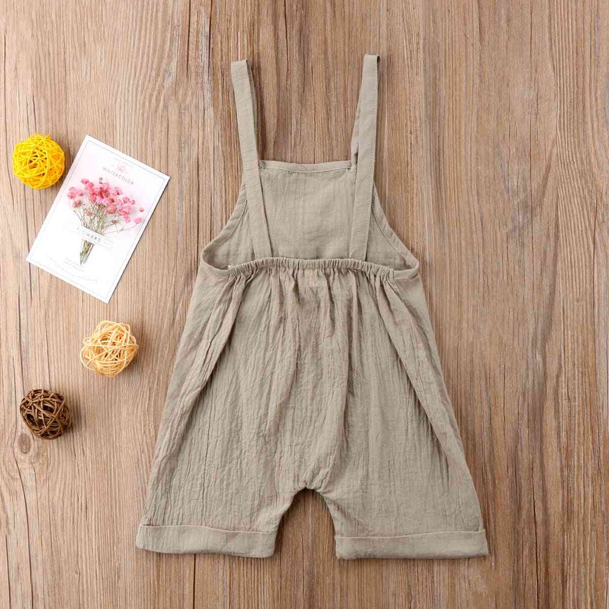 Sleeveless Kid's Jumpsuit- Overalls For Baby Boy