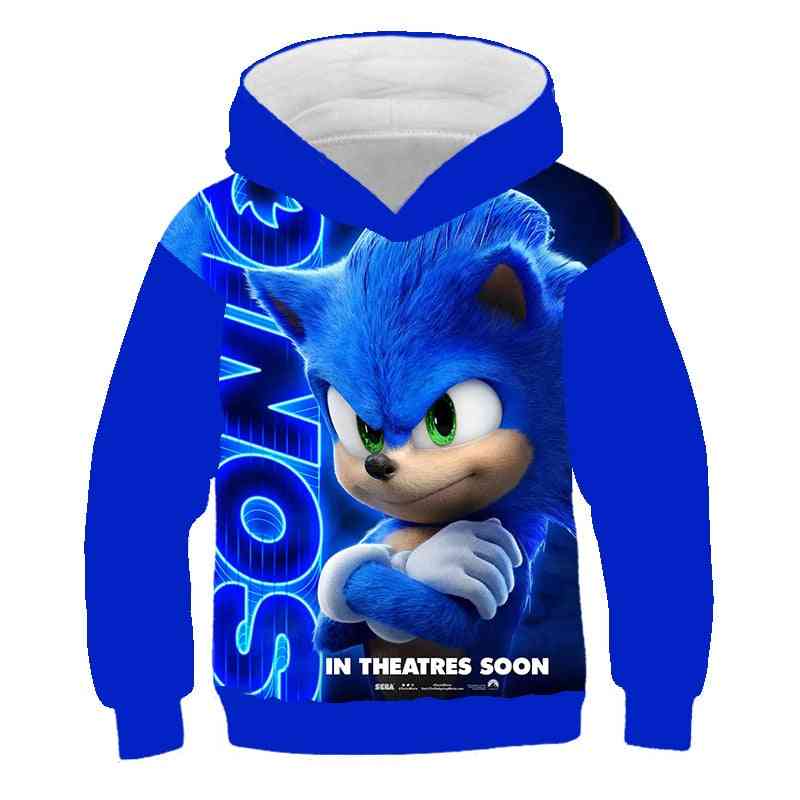Sonic The Hedgehog 3d-hoodie Coat Children Sweatshirts