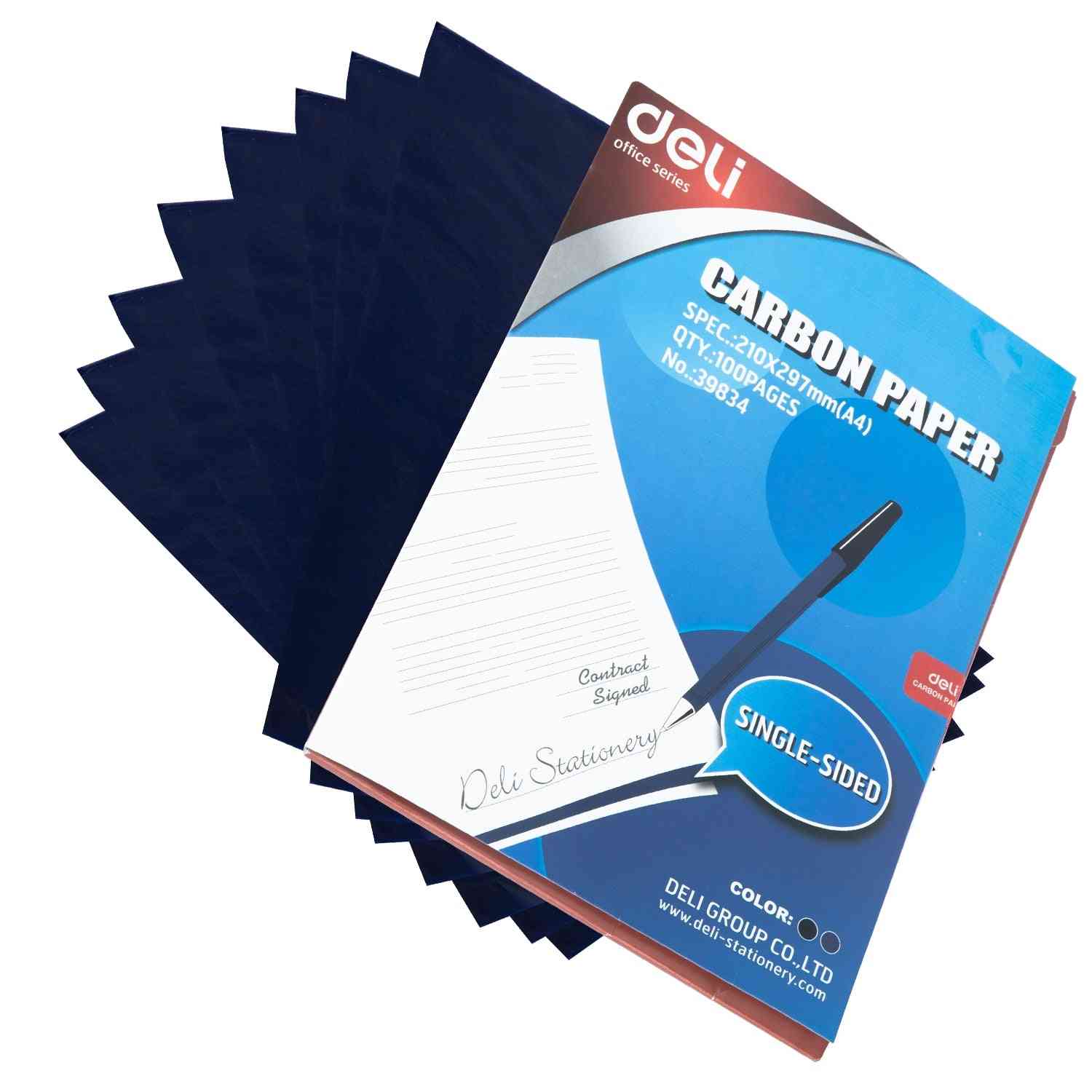 100 Sheets/pack A4 Copy Reusable Painting / Tracing Carbon Paper