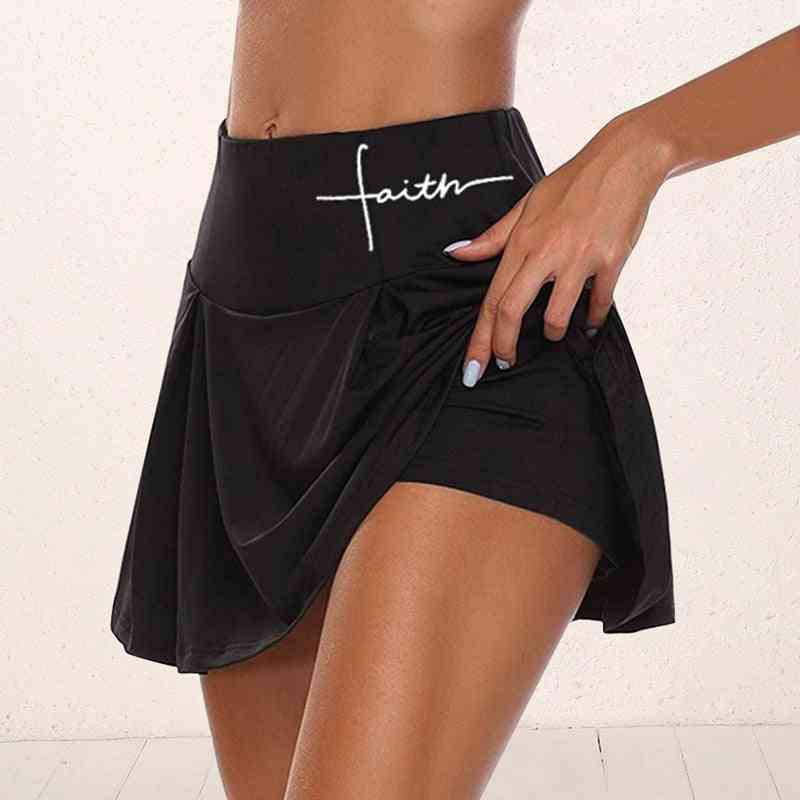 Women Athletic Tennis Sport Skirts With Shorts