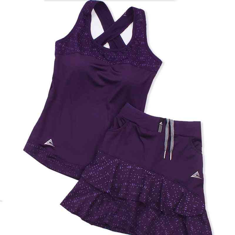 Women's Tennis Sport Skirt And Vest