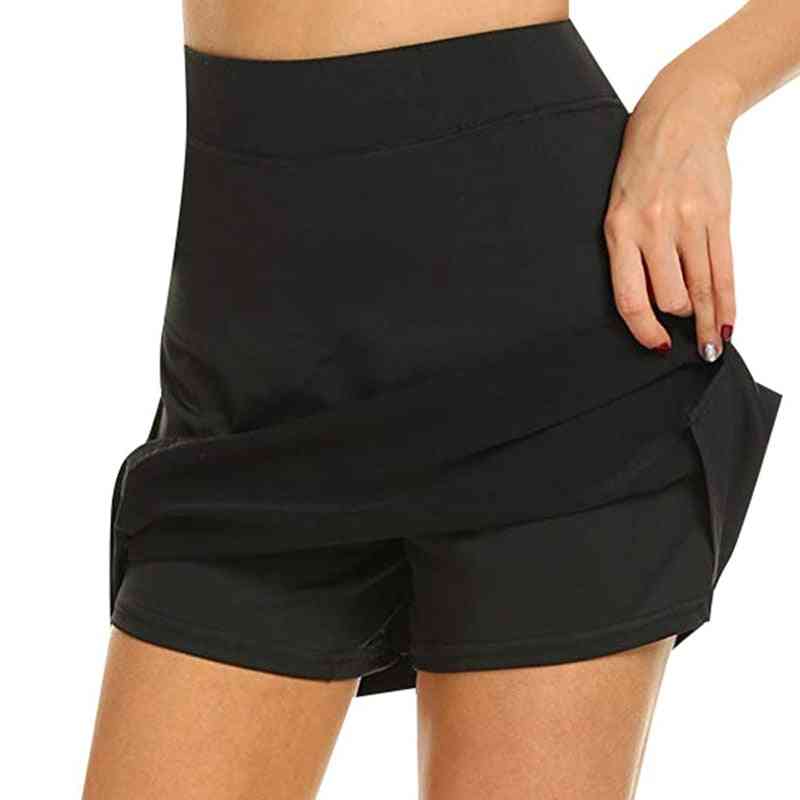 Dámská aktivní rychleschnoucí dámská běžecká tenisová sukně s krátkou