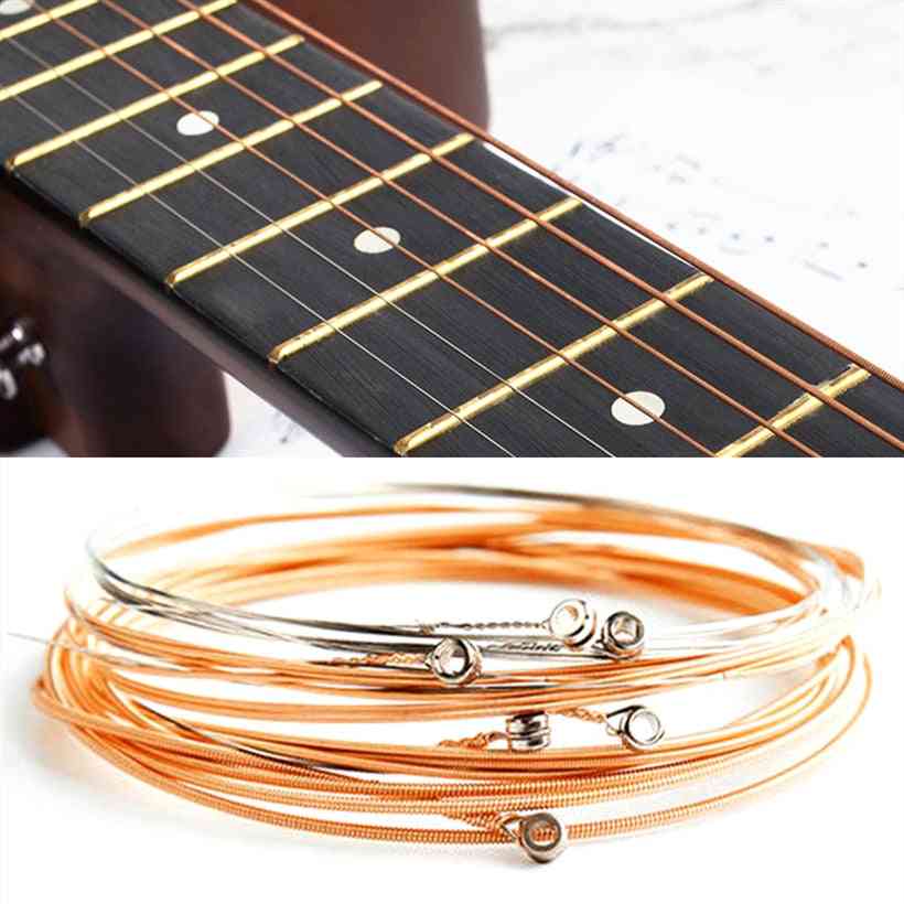 6pcs Pure Copper Strings For Acoustic Guitar