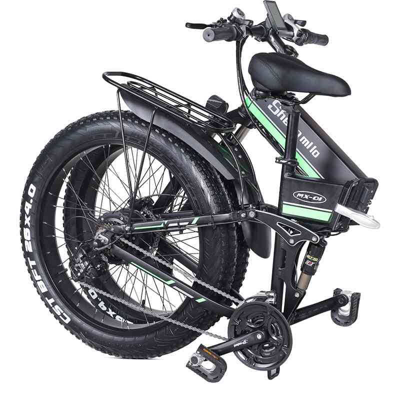 Elektrische fiets, strandfiets met dikke band, ebike voor mountainbikes voor heren