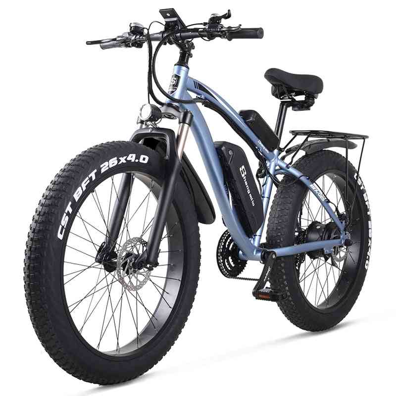 Electric Snow Bike, Mountain Bicycle, Fat Tire Ebike With Lithium Battery