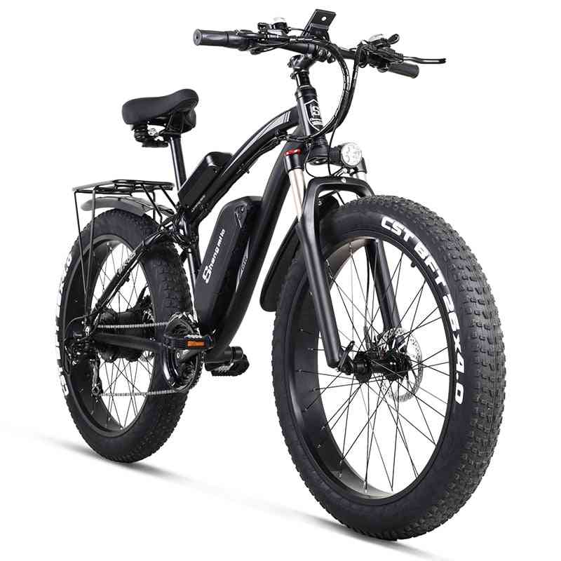 Electric Bike, Mens Mountain Snow Bicycle, Ebike, Fat Tire Ebike