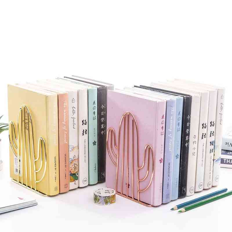 Kreatywne podpórki w kształcie kaktusa, stojak na książki, półka na biurko