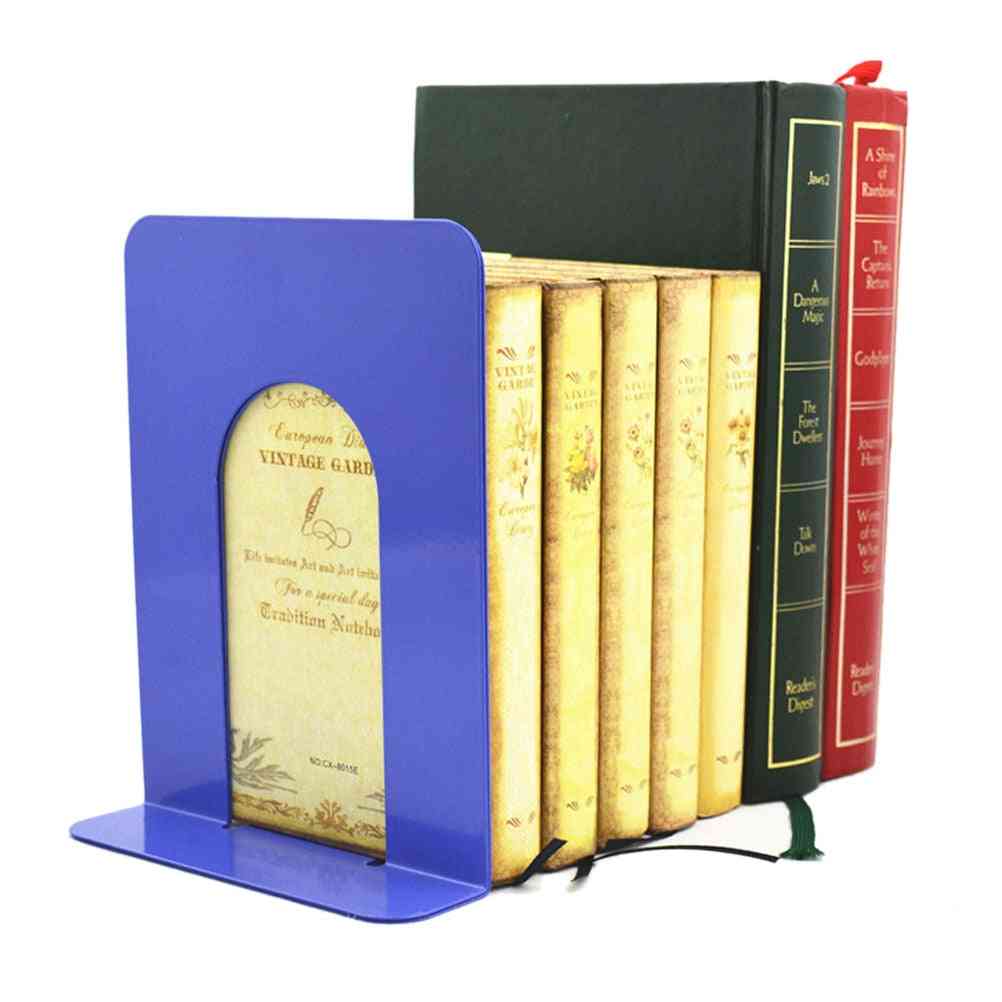 Skladací prenosný kovový stojan na police na knihy